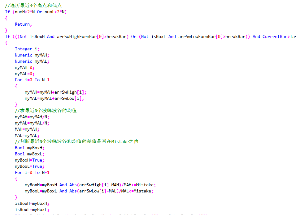 图示求转折点是否在同一条线上部分关键代码